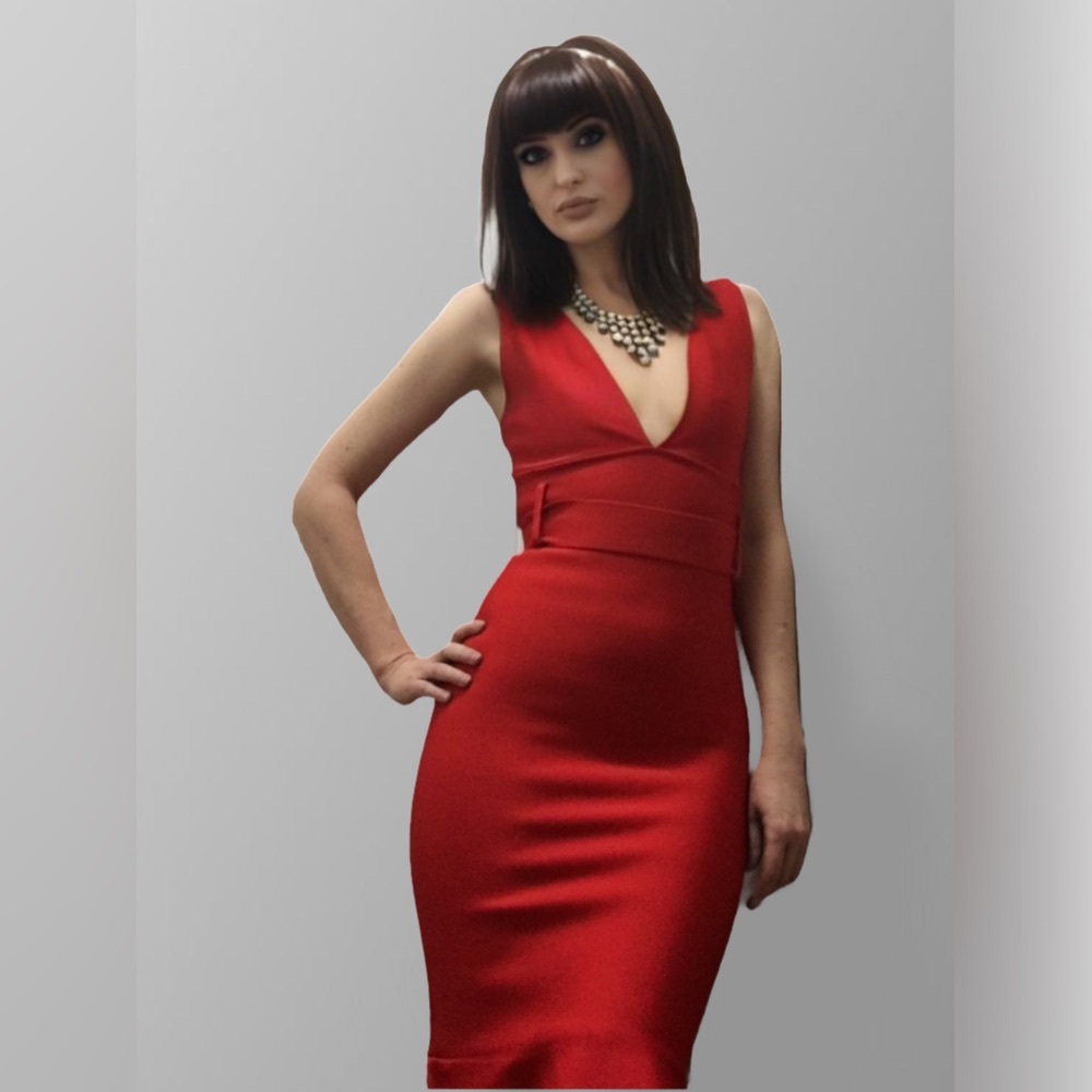 Bodycon Trumpet Dress, Small - Picture 1 of 14
